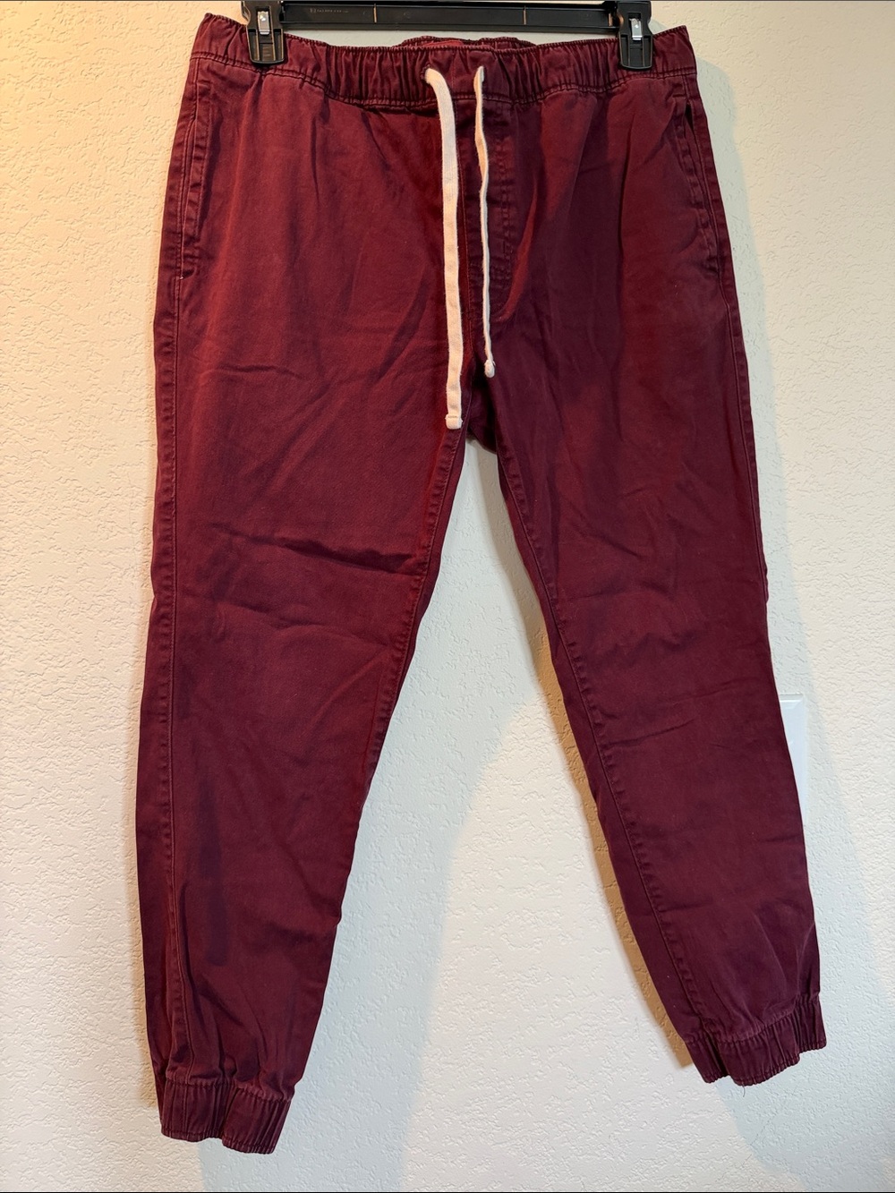 Arizona Jean Company Men's Maroon Drawstring Joggers